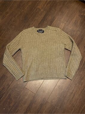 Abercrombie & Fitch Men's Ribbed Sweater in Light Brown